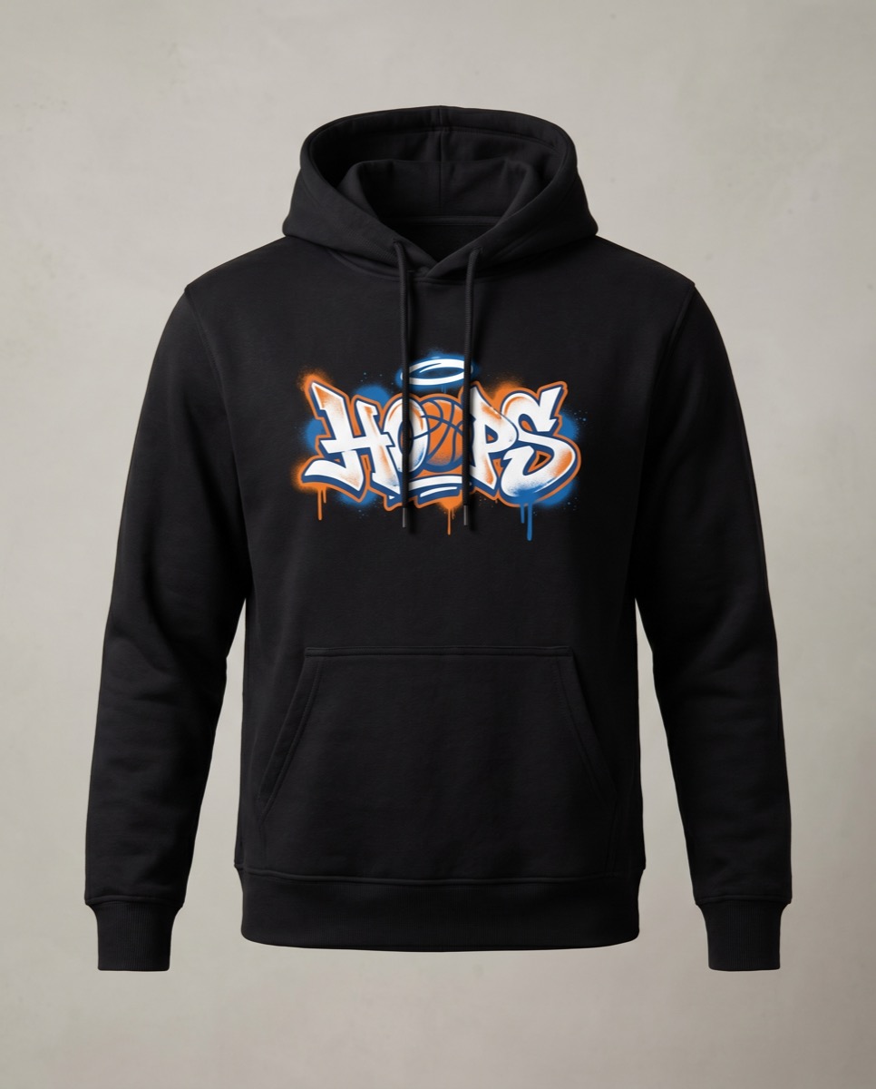 Hoodie Hoops Black
