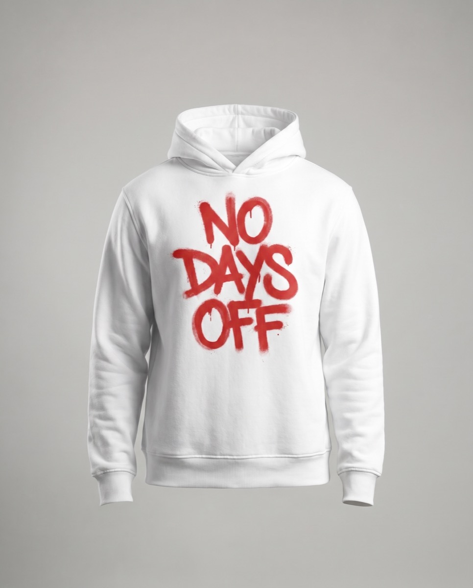 Hoodie No Days Off White