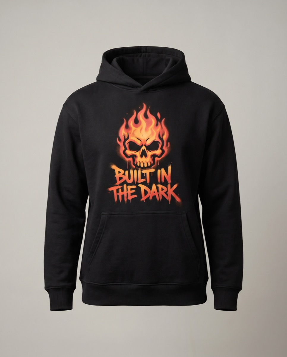 Hoodie Skull Black
