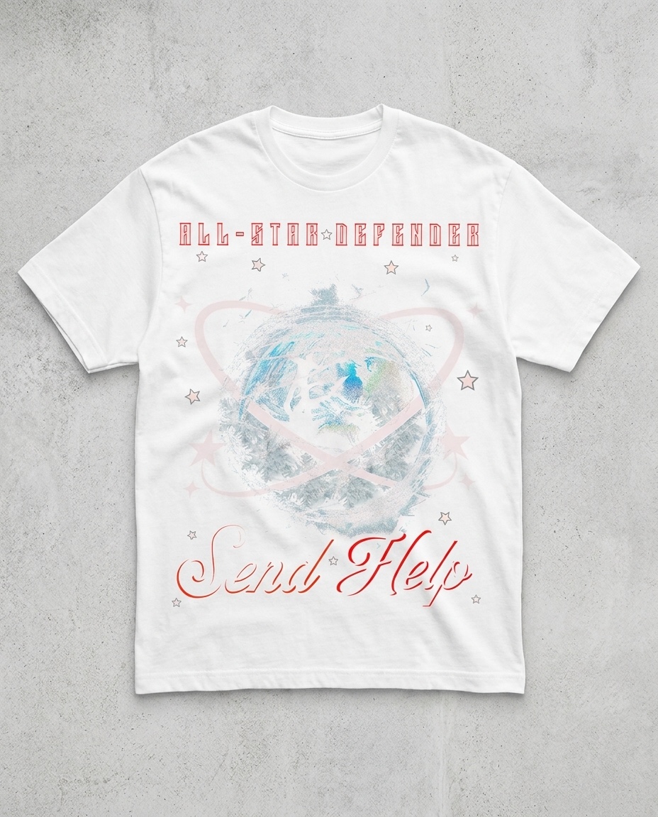 Send Help — Allstar Defender Tee (White)